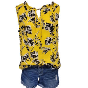 KAFFE Floral Sleeveless Top Size 38